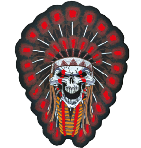 Small Skull dagger and rose patch (IT)