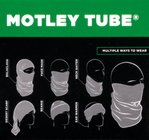 Zan Motley Tube Polyester B&W USA Flag