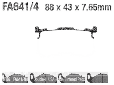 EBC-V Trike 14-18 RR brake pads (IT)
