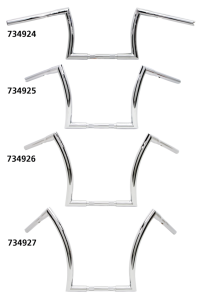 10" Z Bar 1" Chrome Dimpled TBW