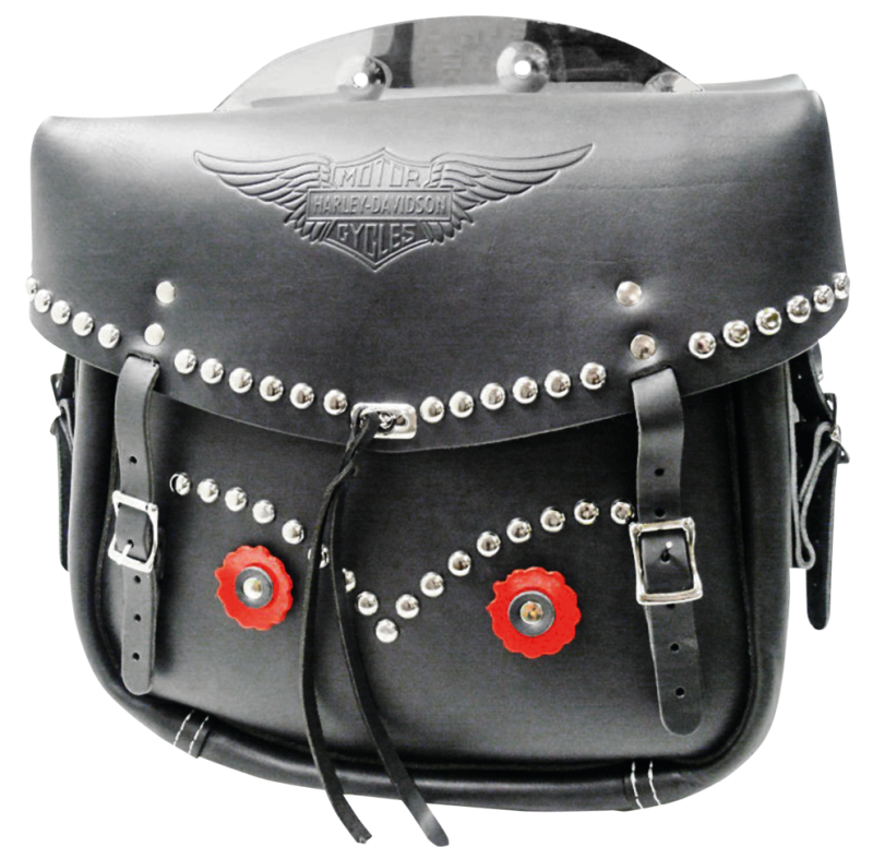 Black Studded Saddlebags HD43-47 (IT)