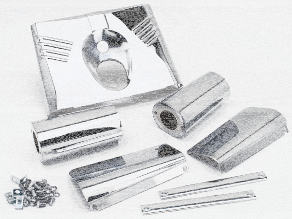 Fork Cover Kit Chrome FLST86-17 (IT)