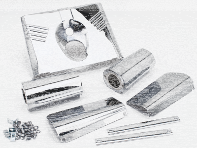 Fork Cover Kit Chrome FLST86-17 (IT)