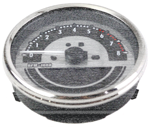 5" Speedo/Tachometer Silver KMH/MPH (IT)