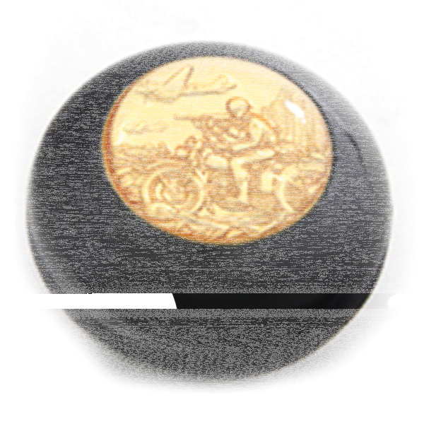 Gold Army Shifter Knob 3/8" Thread (IT)