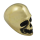 Brass Skull Hand Shifter Knob 3/8" Threa (IT)