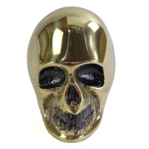 Brass Skull Style Shifter Knob 3/8" Thre