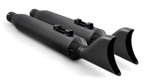 4" SHARKTAILS S-OS ALL BLK FLH/T17-UP