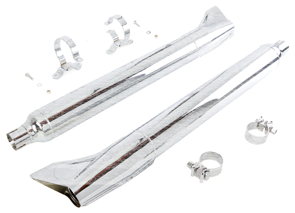 1961 Style Fishtails Chrome FLT95-17 (IT)