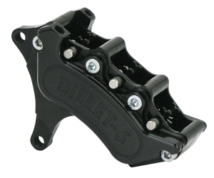Billet 6 caliper 13" fr single 84-99 Blk