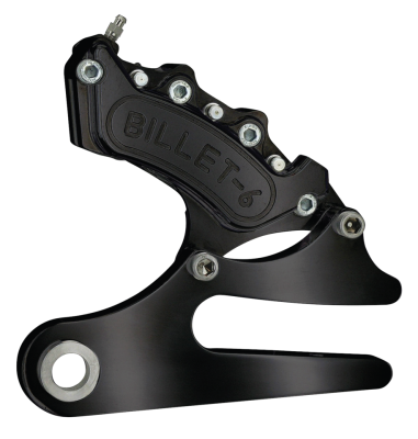 Billet 6 rear brake FXD90-99 black