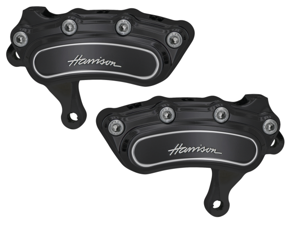 Slimline 6 frnt calipers 13" 00-up Black (IT)