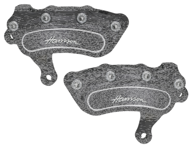 Slimline 6 frnt calipers 13" 00-up Black (IT)