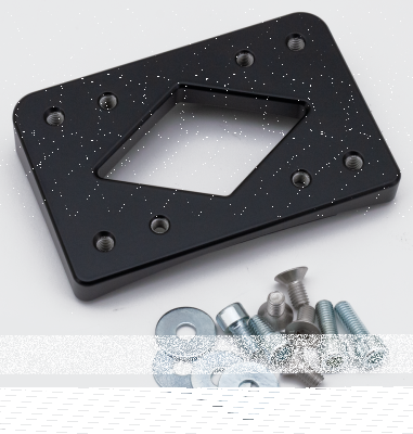 Rear fender licenseframe mount thin blk (IT)