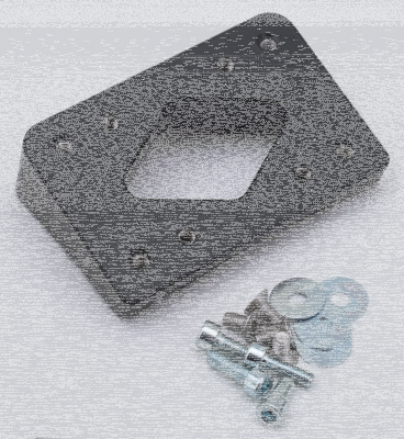 Rear fender licenseframe mount thick blk (IT)