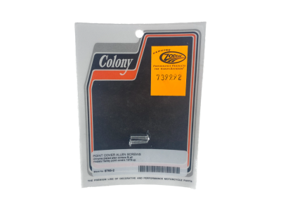 Chrome hex button head ign.cvr screws