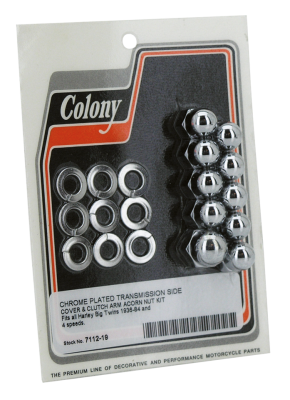 Chrome Acorn Trans Nut set BT36-84 (IT)
