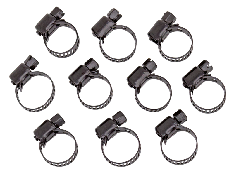 Jagg 10pck black 5/8" hose clamps (IT)
