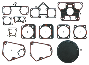 Pr SteelCore Rocker box gaskets XL70-85 (IT)