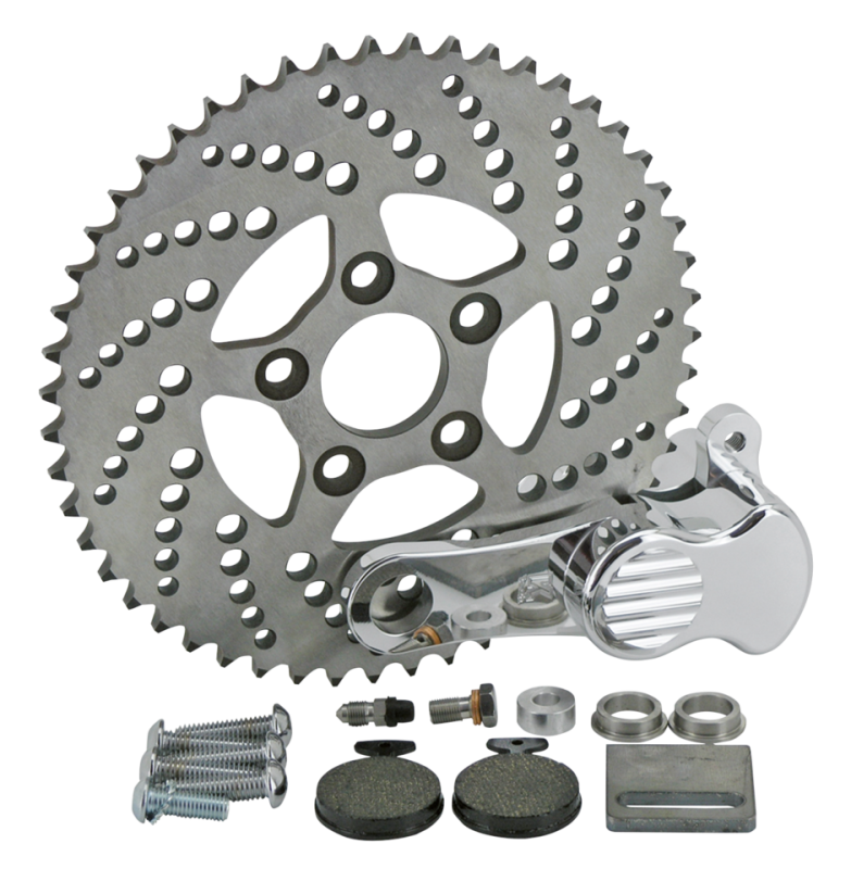 Sprocket disc kit drilled 51T polished (IT)