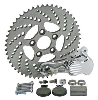 Sprocket disc kit drilled 51T polished (IT)