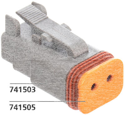 Wedge for 2 pole socket housing (IT)