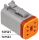 6 Pole grey socket housing (IT)