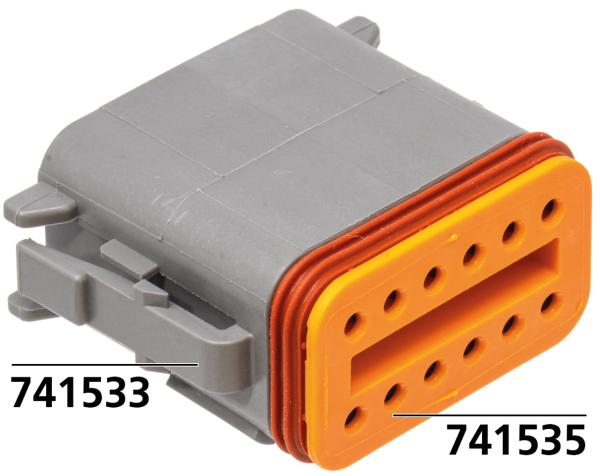 Wedge for 12 pole socket housing (IT)