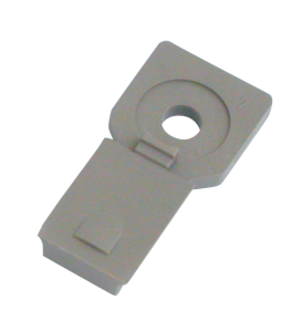 Grey mounting bracket for 8 pole recepta