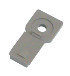 Grey mounting bracket for 8 pole recepta