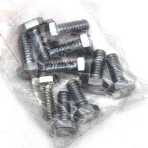 10pck hex bolt 1/4-20x5/8" UNC zinc (IT)