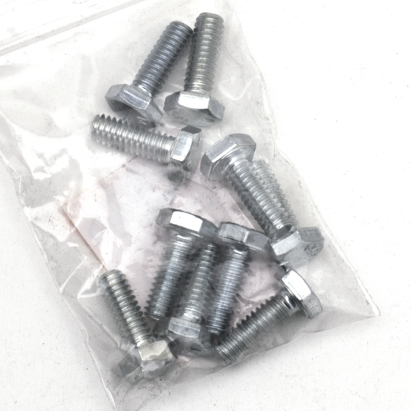 10pck hex bolt 1/4-20x3/4" UNC zinc (IT)