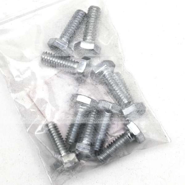 10pck hex bolt 1/4-20x3/4" UNC zinc (IT)
