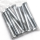 10pck hex bolt 1/4-20x2-1/4" UNC zinc