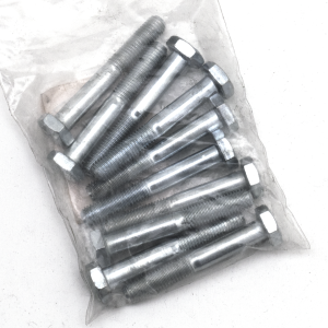 10pck hex bolt 1/4-28x1-3/4" UNF zinc (IT)