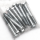10pck hex bolt 1/4-28x2" UNF zinc (IT)