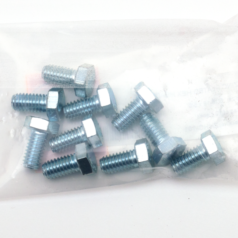 10pck hex bolt 5/16-18x5/8" UNC zinc (IT)