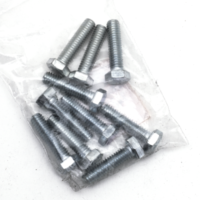 10pck hex bolt 5/16-18x1-1/4" UNC zinc