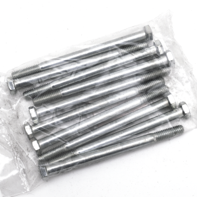 10pck hex bolt 5/16-18x4-1/2" UNC zinc