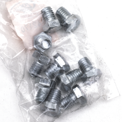 10pck hex bolt 3/8-16x1/2" UNC zinc (IT)