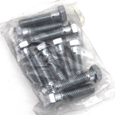GZP 10pck hex bolt 3/8-16x1-1/2" zinc (IT)