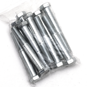10pck hex bolt 3/8-24x2-3/4" UNF zinc