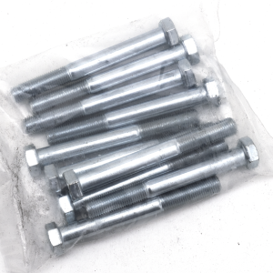 10pck hex bolt 3/8-24x3-1/4" UNF zinc