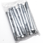 10pck hex bolt 3/8-24x4" UNF zinc