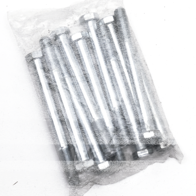 10pck hex bolt 3/8-24x4" UNF zinc (IT)