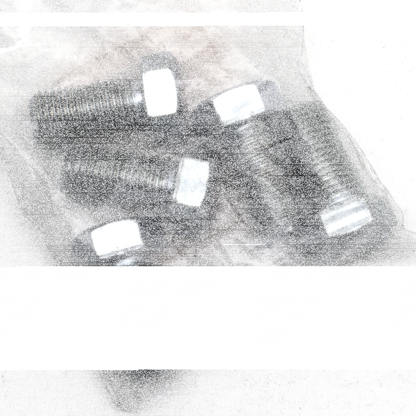 5pck hex bolt 7/16-20x7/8" UNF zinc (IT)