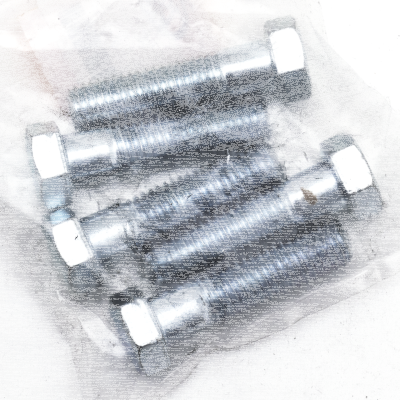 5pck hex bolt 1/2-13x2" UNC zinc (IT)