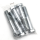 5pck hex bolt 1/2-13x3" UNC zinc
