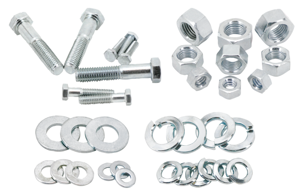 5pck hex bolt 1/2-20"x2.250" UNF zinc (IT)