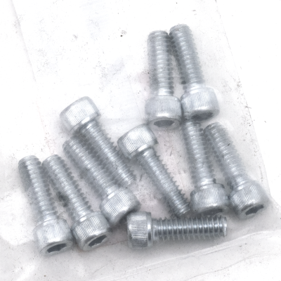 10pck allen bolt 1/4-20x3/4" UNC zinc (IT)
